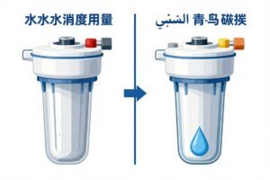 مقارنة بين تركيب صحيح وتركيب خاطئ لفلتر المياه