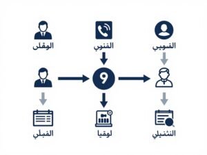 عملية خدمة فني صحي جمعية من الاتصال للإنجاز