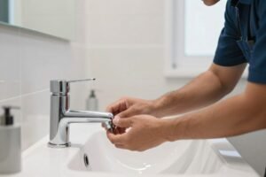 تركيب خلاط مياه جديد