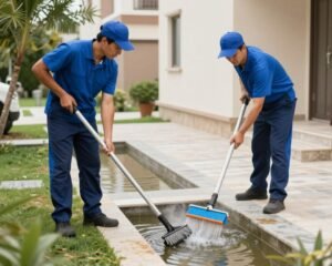 تنظيف المجاري ومنع الروائح الكريهة