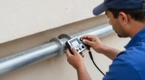 فحص المواسير وخطوط الصرف